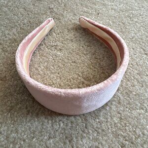 Handmade Pink Velvet Headband